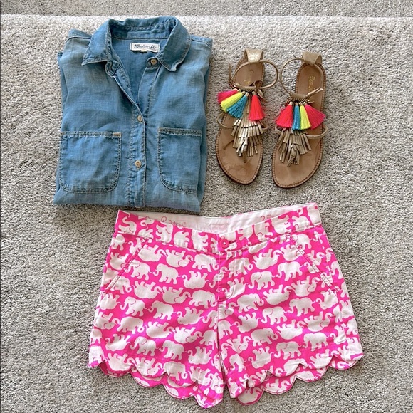 Lilly Pulitzer Pants - Lilly Pulitzer Buttercup Short Pop Pink Tusk In The Sun